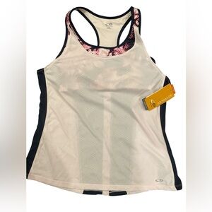 Champion C9 Women’s Active Tank Top with Bra Support Pink and Navy Size Large